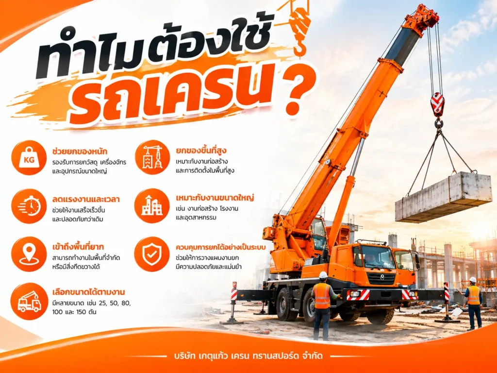 ทำไมต้องใช้รถเครน